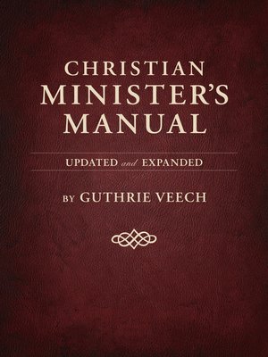 cover image of Christian Minister's Manual—Updated and Expanded Deluxe Edition
